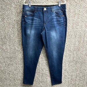 Democracy Jeans Women’s 16 “Ab” Solution Dark Wash Denim Skinny Jegging